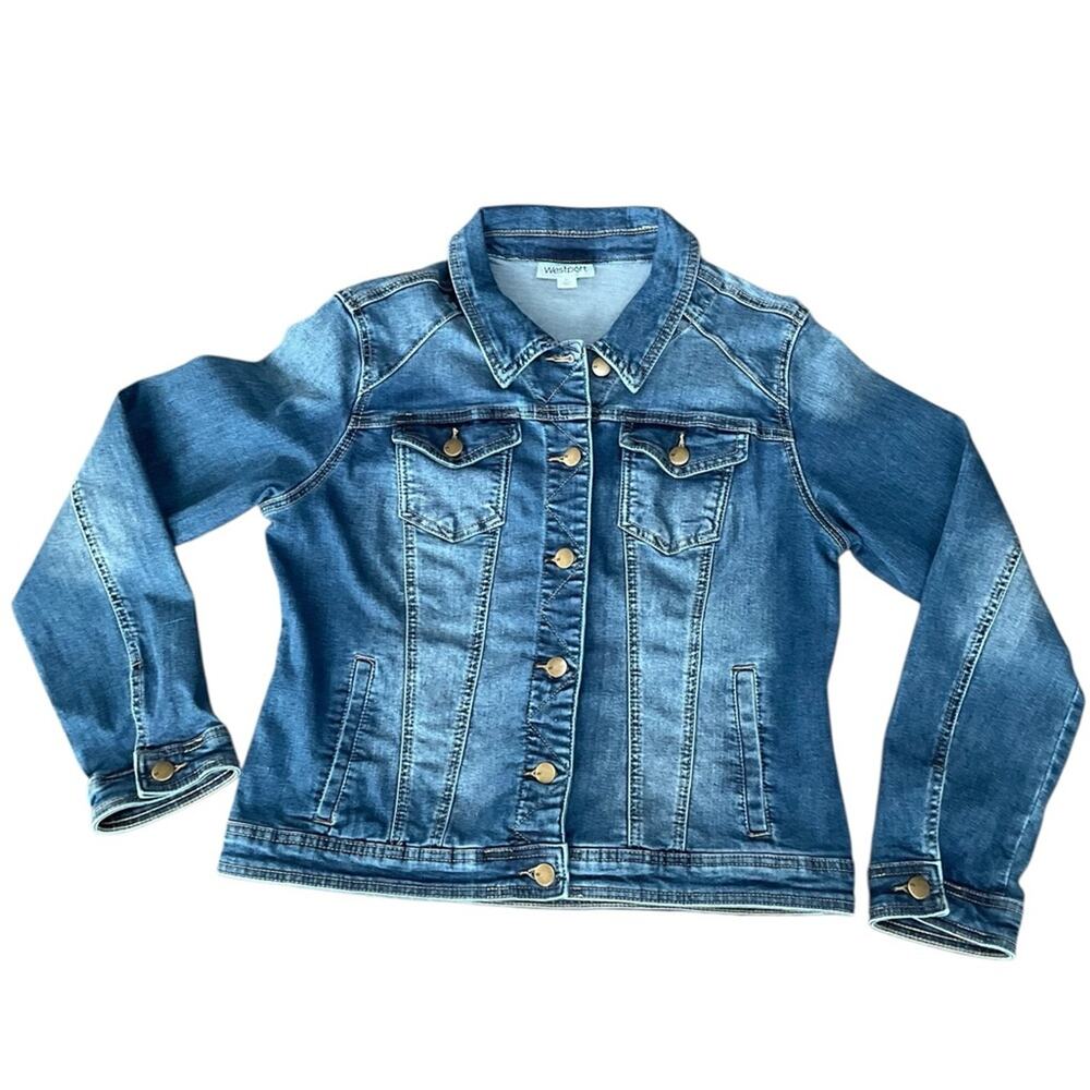 Westport Women’s Jean Jacket Stretch Size Medium EUC